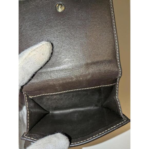 GUCCI Guccioli Brando Chihuahua GG Logo Supreme Canvas Leather Bifold Wallet - Picture 4 of 7